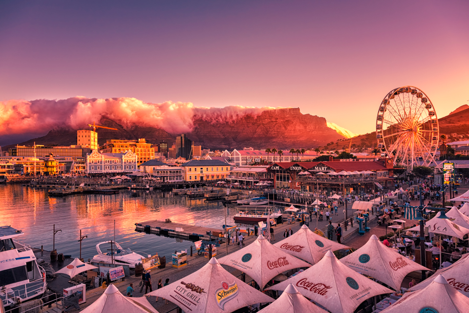 Table Mountain and Cape Town coastline - South Africa's Scenic Beauty